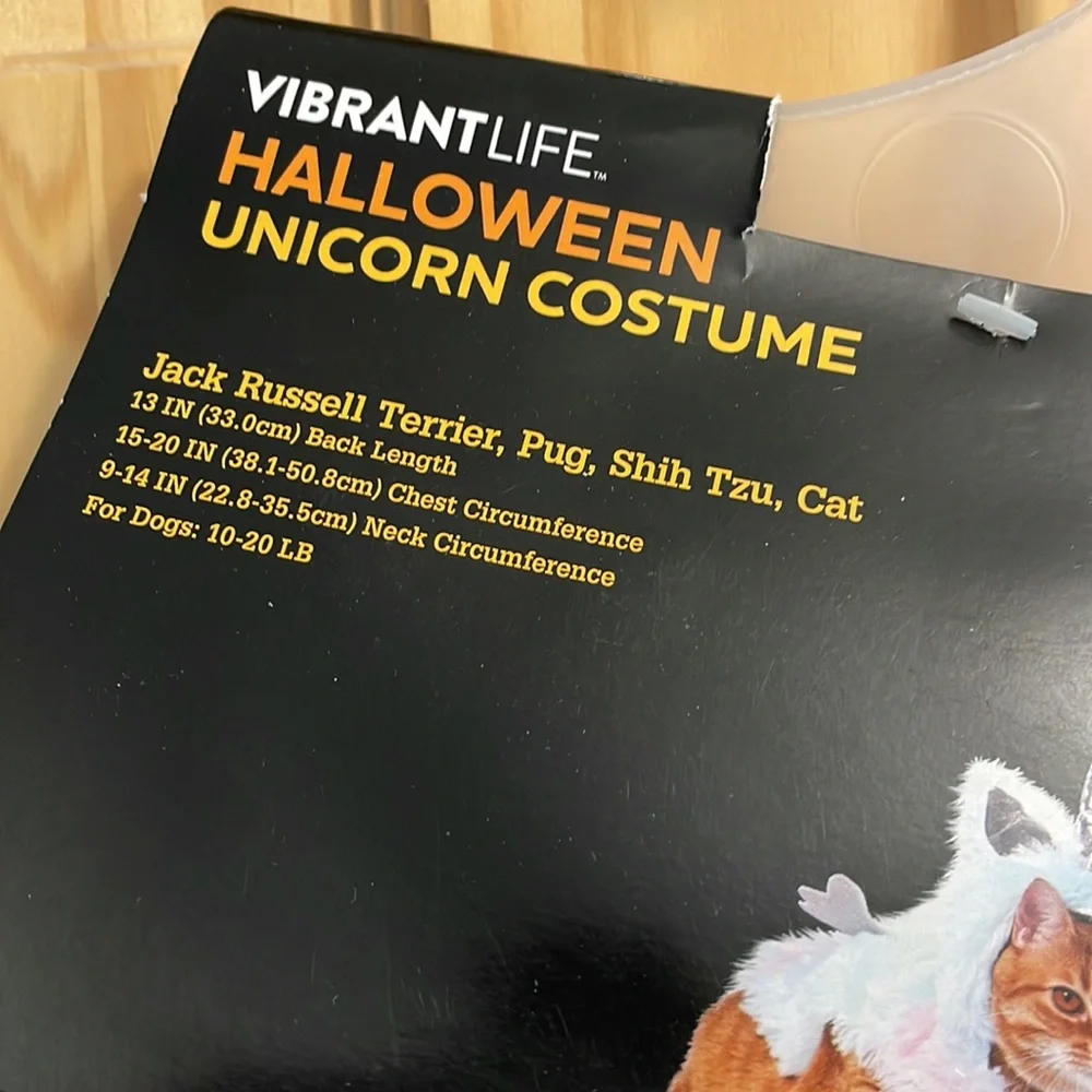 UNICORN Halloween Dog Cat Pet Costume - Size S SMALL Vibrant Life NEW